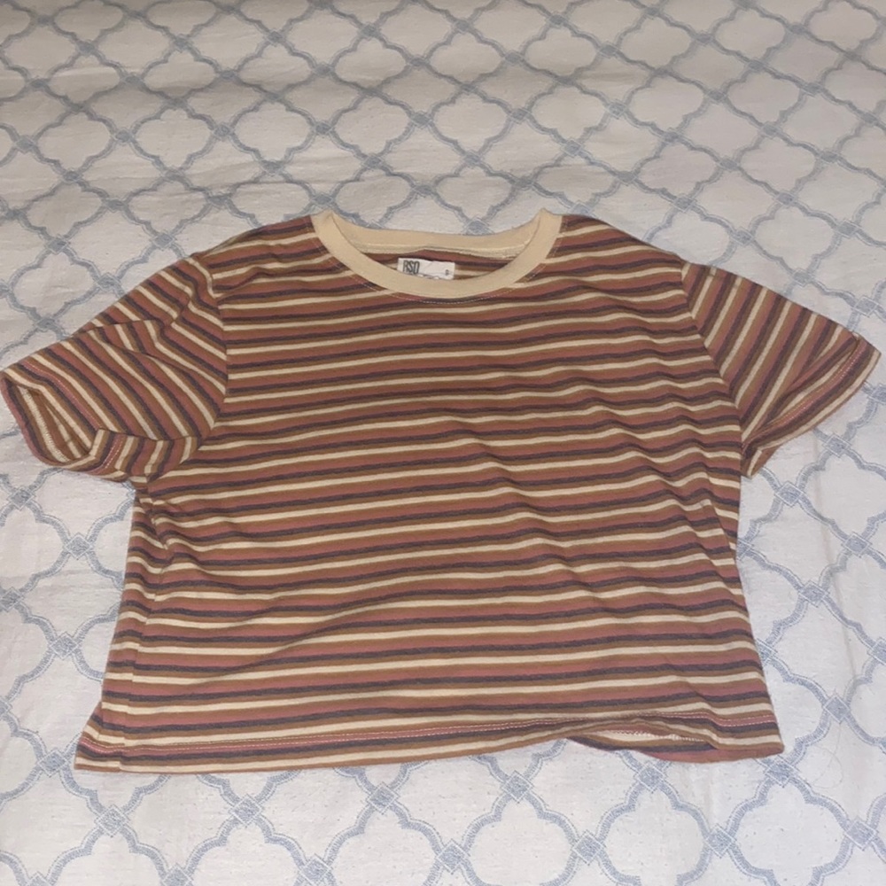 RSQ Boxy Striped Tee
